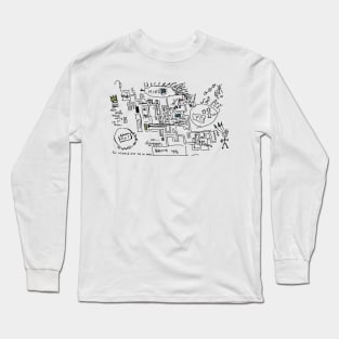 Petey's Lumon Map (Severance) Long Sleeve T-Shirt